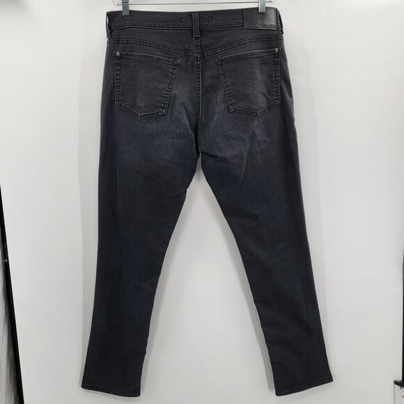 Fidelity Denim Torino Black Slim Jeans 5-Pockets Zipper Button Fly Men's Size 38 - Picture 2 of 11